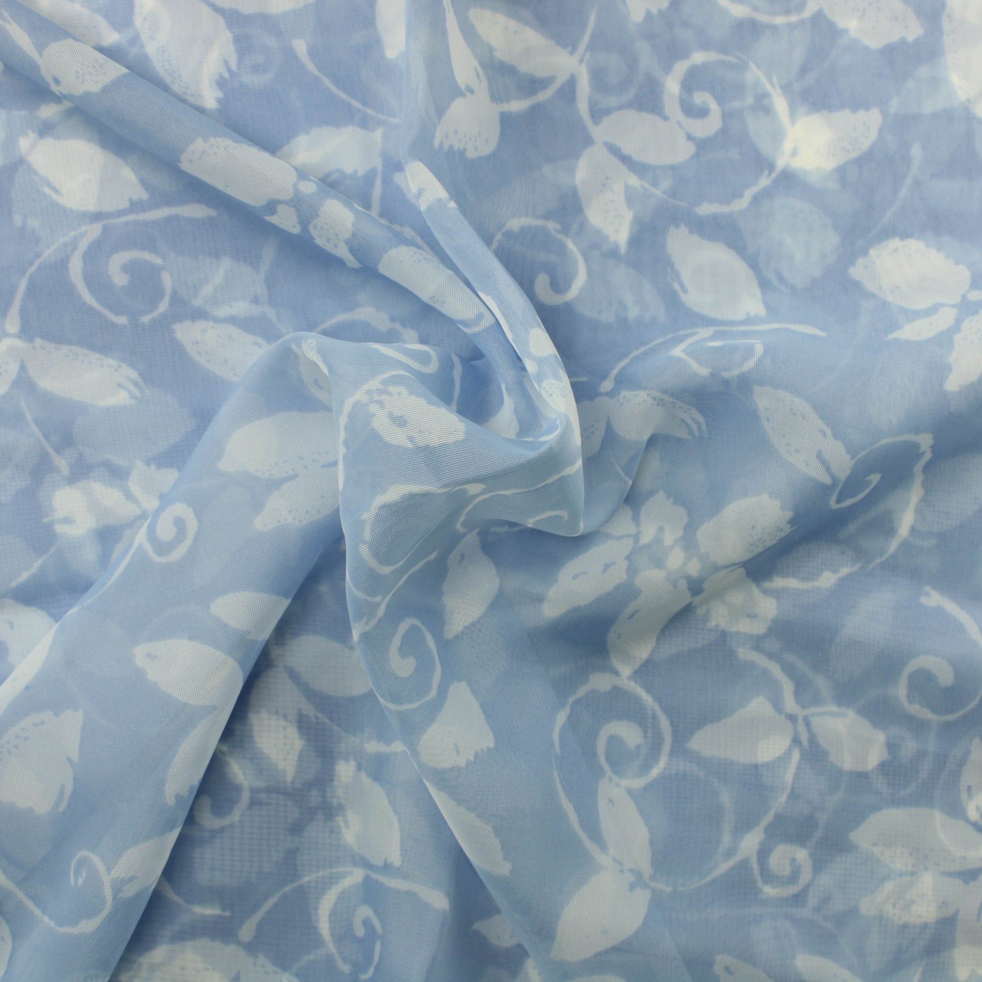 Sinivalkoiset valmisverhot - Palapaketti