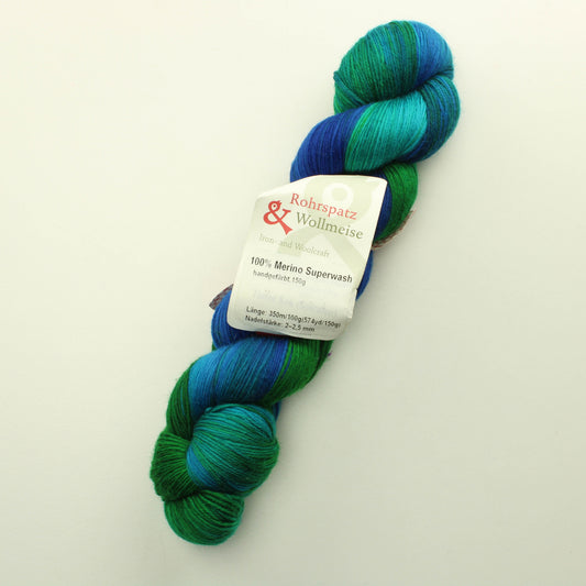 Rohrspatz Wollmeise Merino Superwash 150g - Tiefer See (Spiraten)