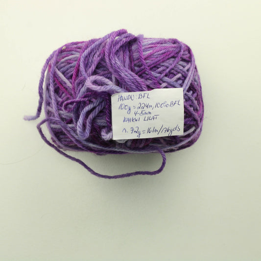 Handu Handdyed BFL 72g - Kaikki Lilat