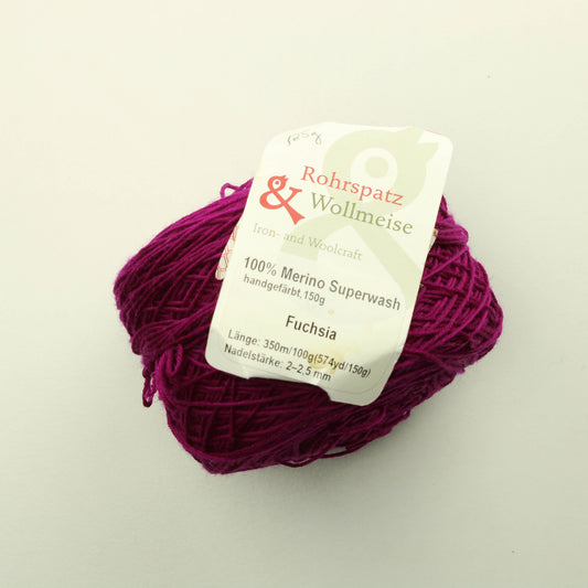 Rohrspatz Wollmeise Merino Superwash 125g - Fuchsia