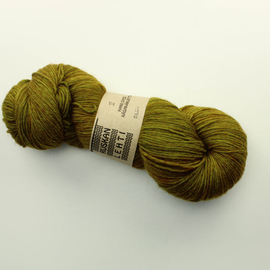 Ruskan Lehti Wool Sock DK 150g - Oliivi (II-laatua)