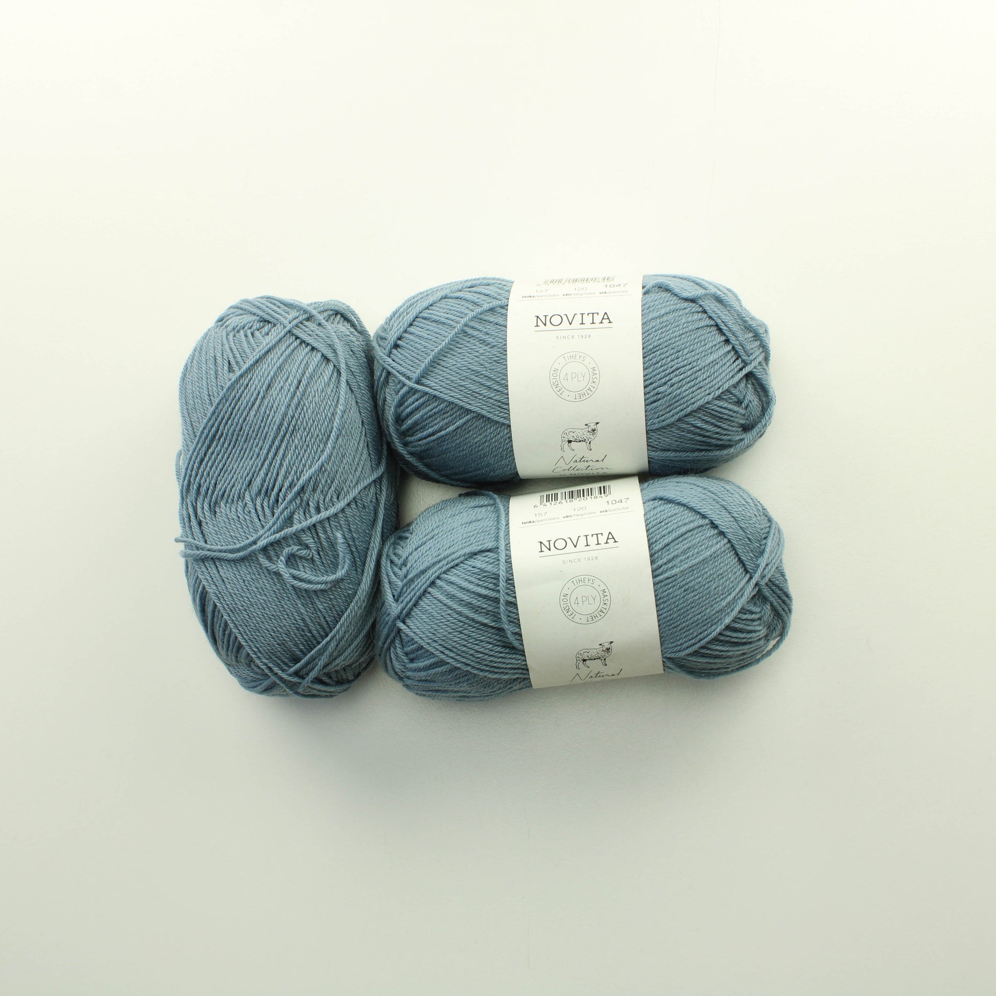 Novita Natural collection soft merino 4 ply - 120 Lankapussi 311