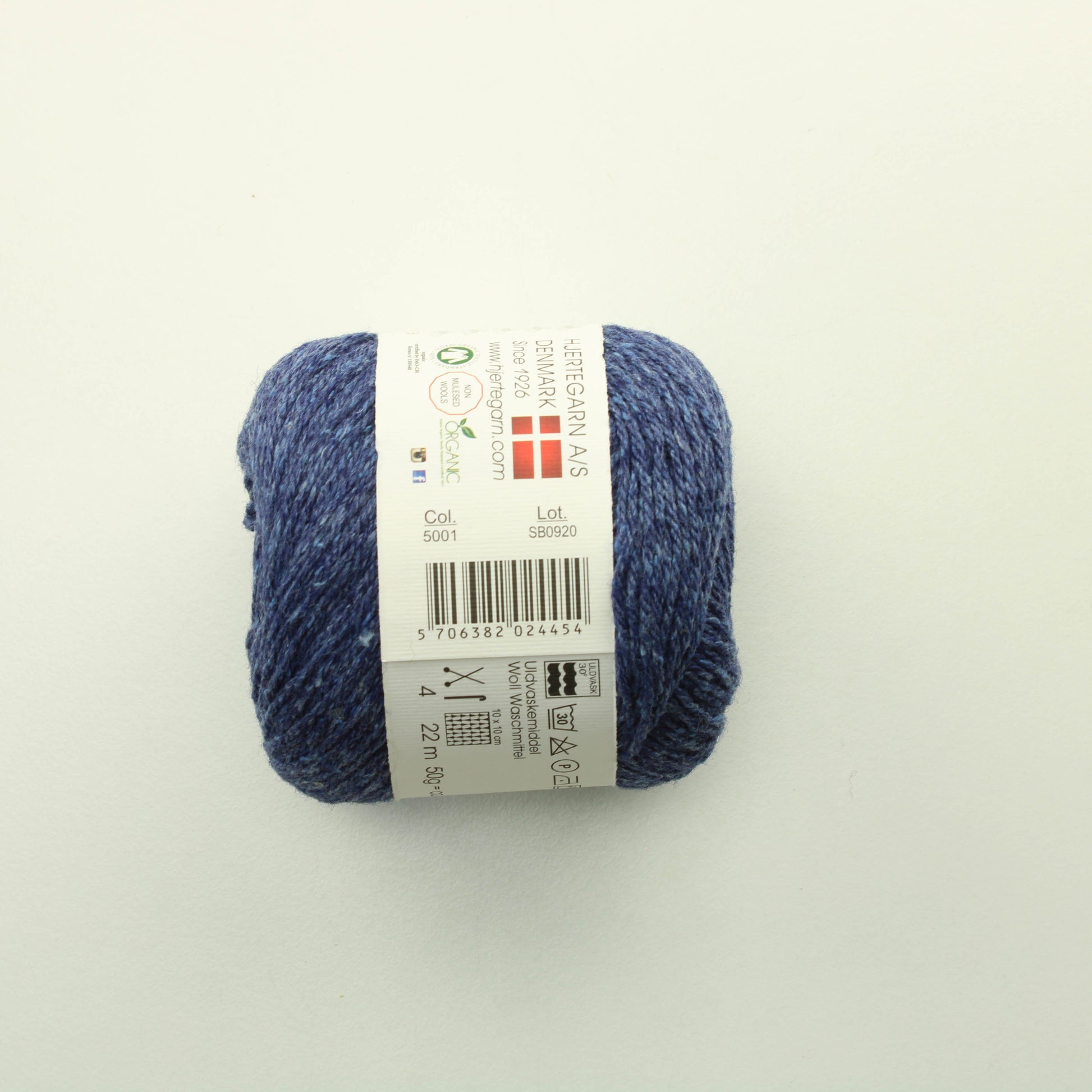 Hjertegarn Organic Trio - 5001 Lankapussi 310