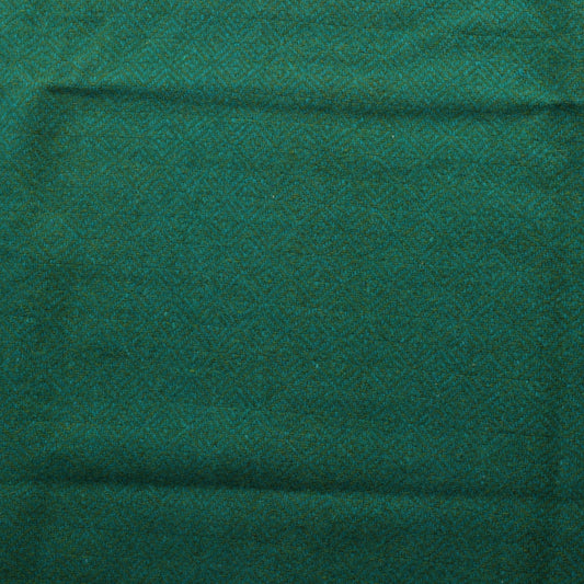 Vihreänsävyinen Kuviollinen Villakangas - Pala