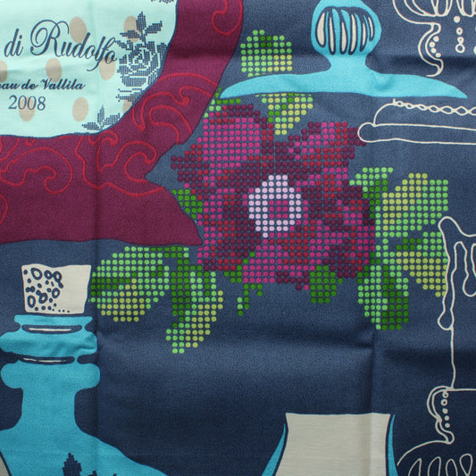 Vallila Talon Viini Blue Puuvillaverho - Pala