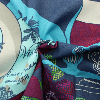 Vallila Talon Viini Blue Puuvillaverho - Pala