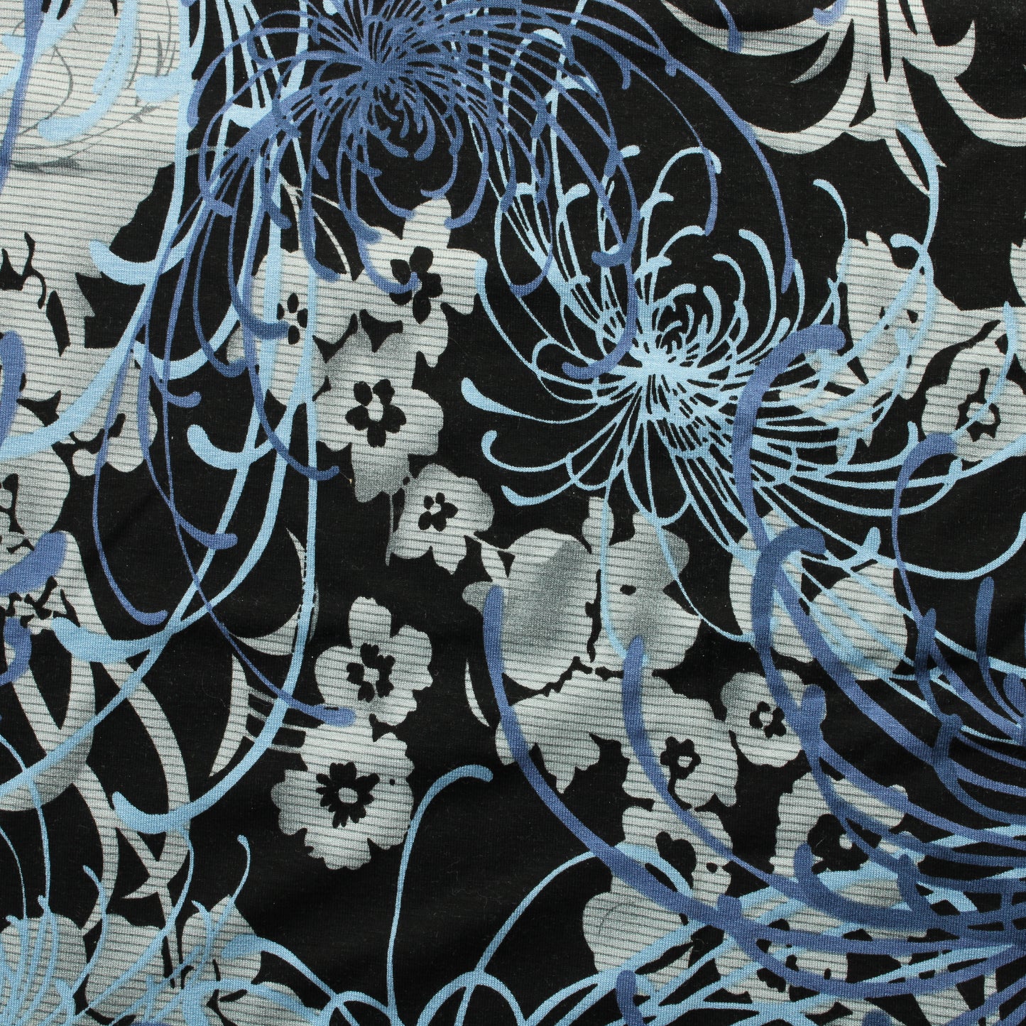 Sinikukkainen Ohut Trikoo - Pala