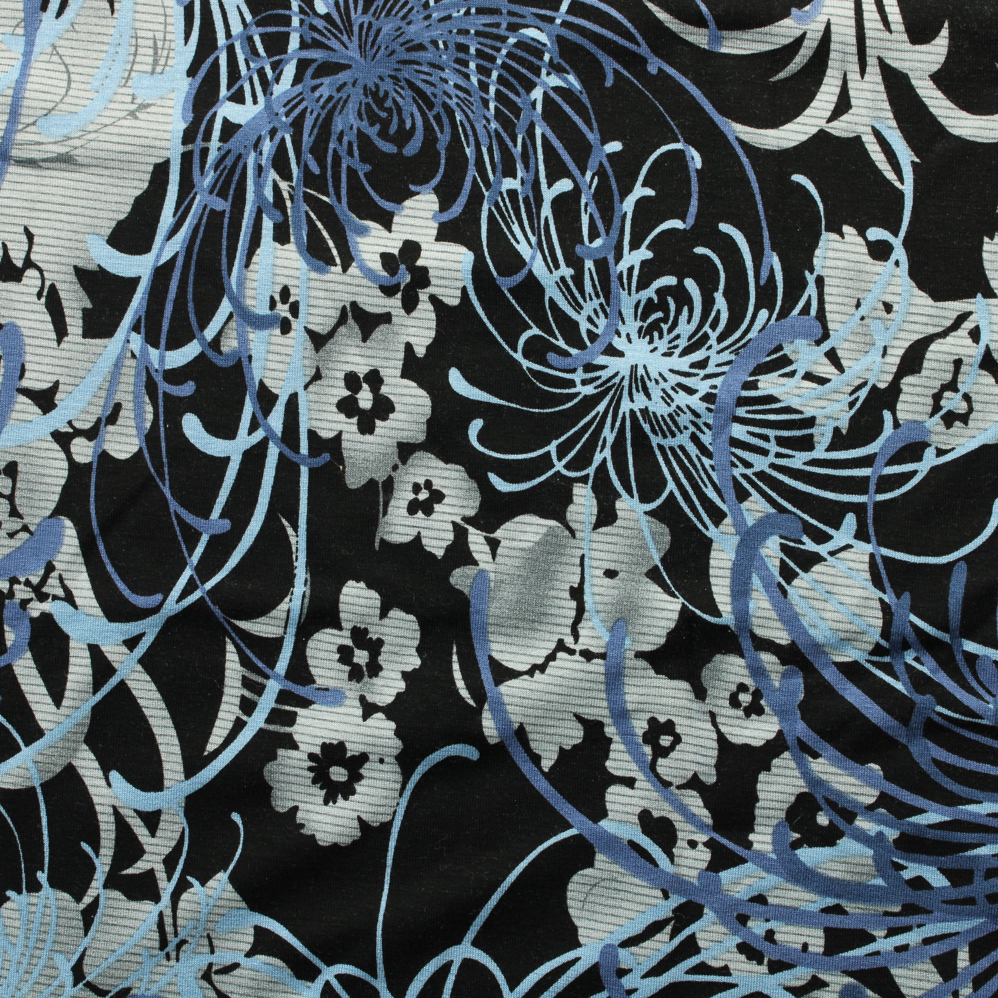 Sinikukkainen Ohut Trikoo - Pala