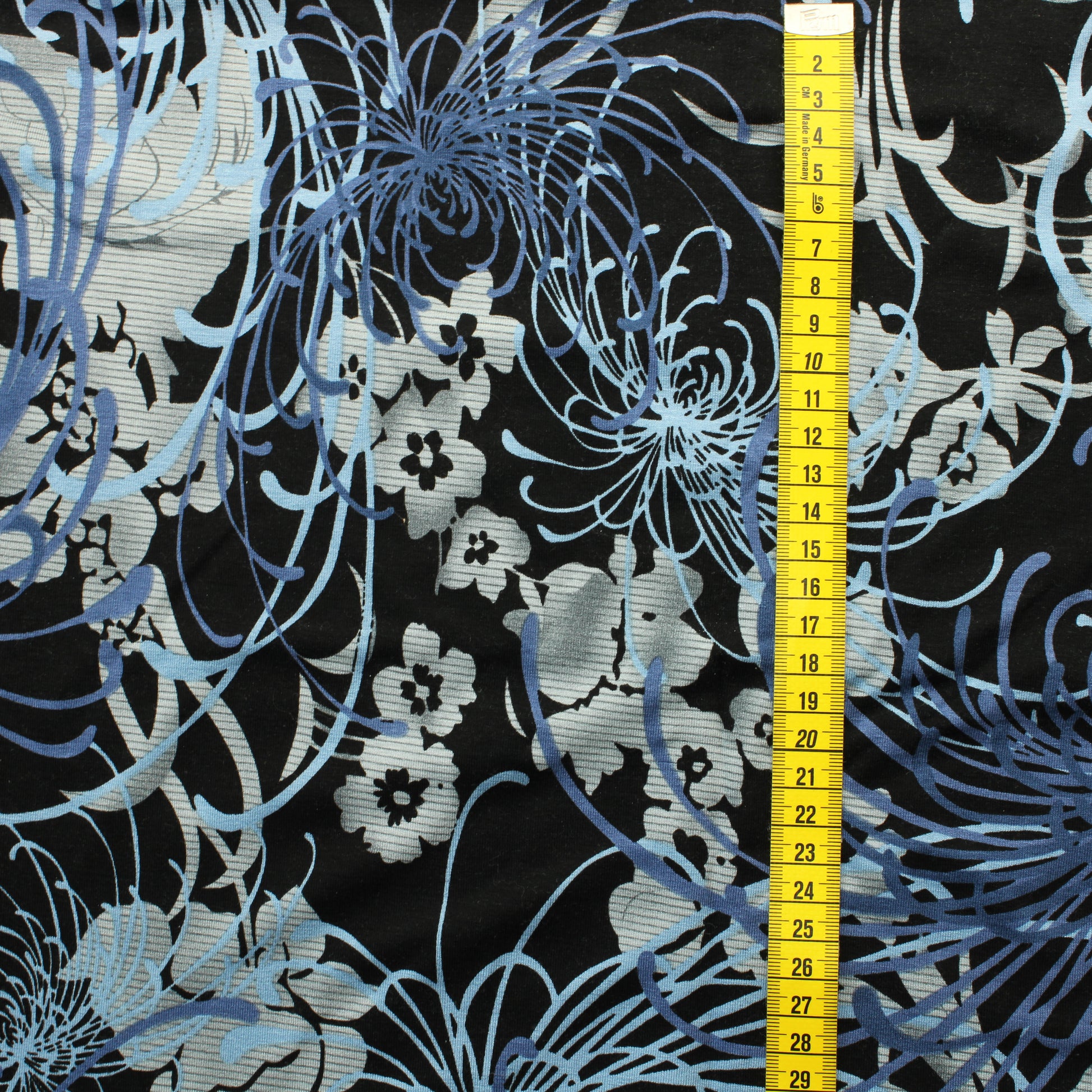 Sinikukkainen Ohut Trikoo - Pala