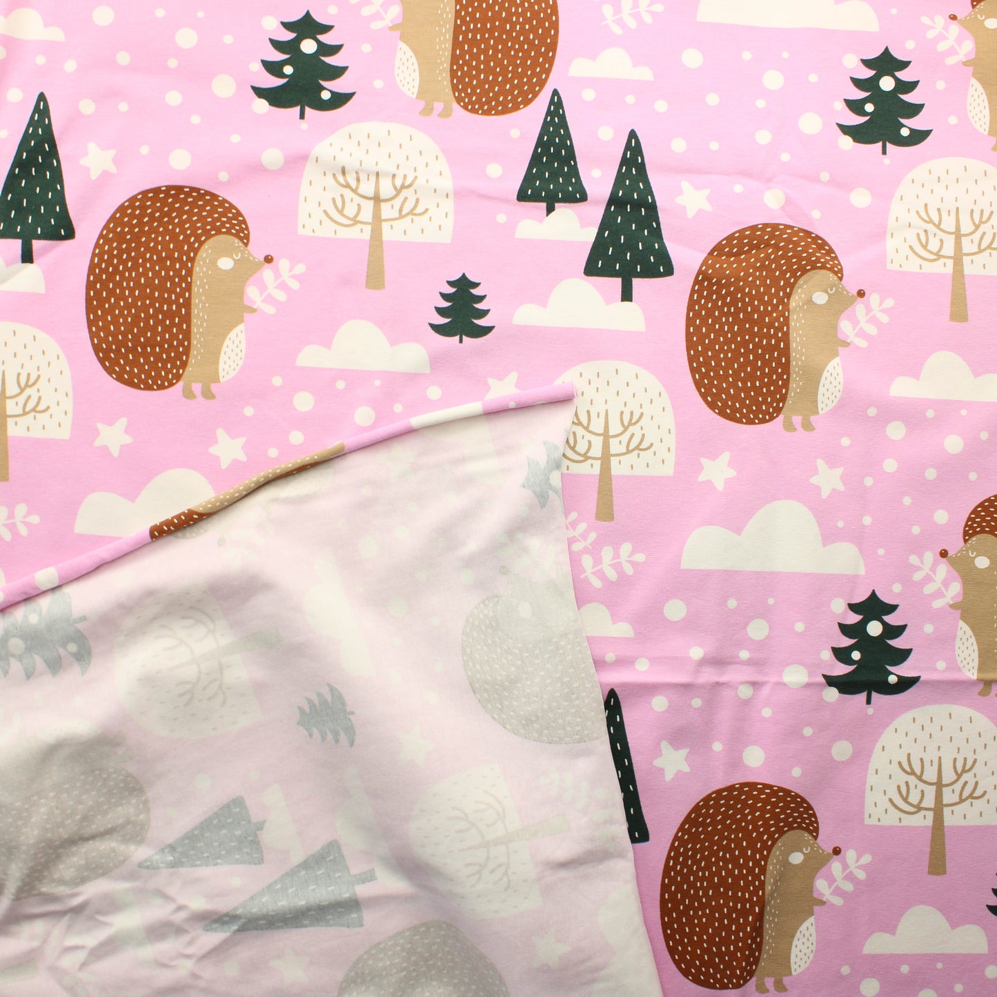 Kylmääntaittava Vaaleanpunainen Siili Trikoo - Pala