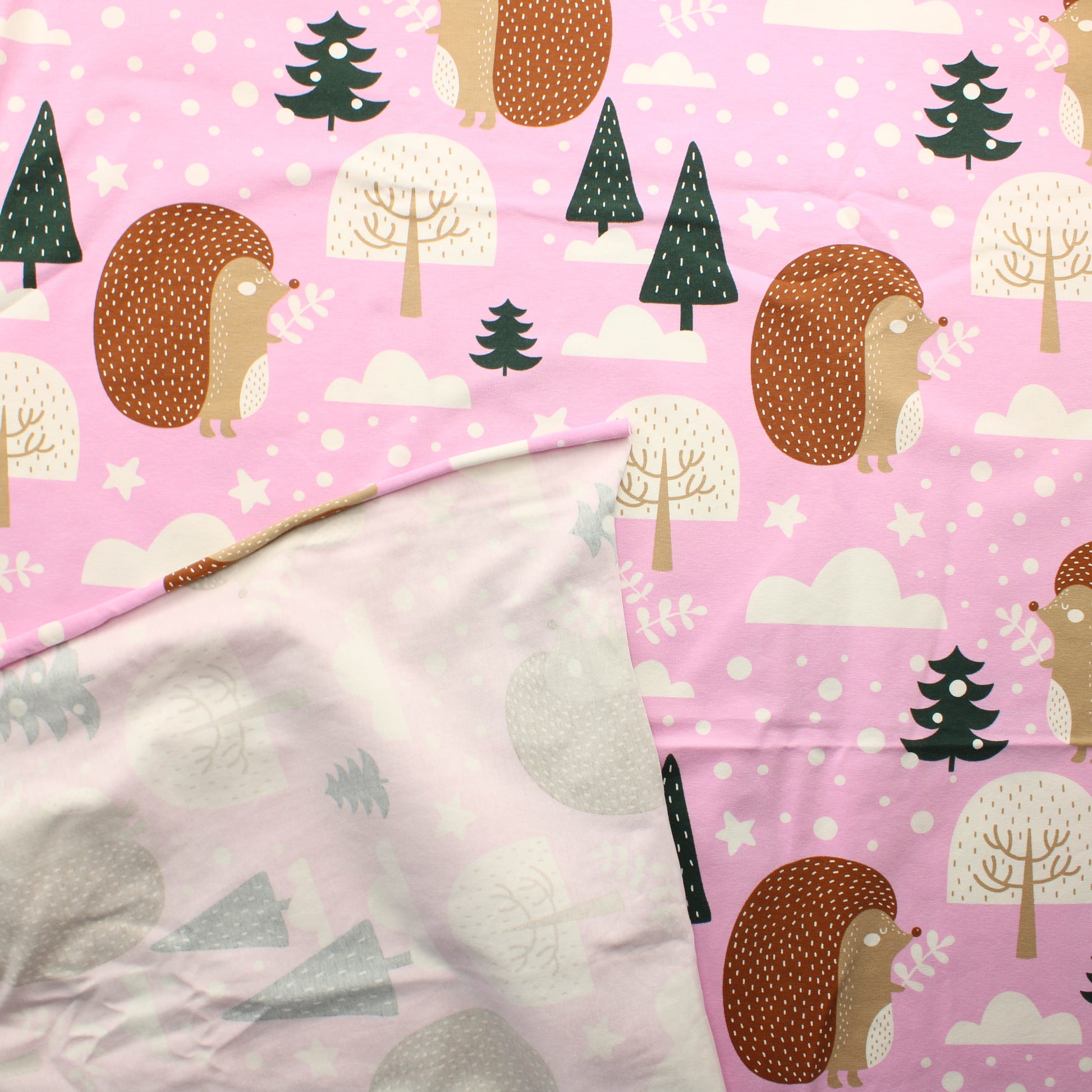 Kylmääntaittava Vaaleanpunainen Siili Trikoo - Pala