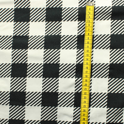 Mustavalko ruudullinen Trikoo - Pala