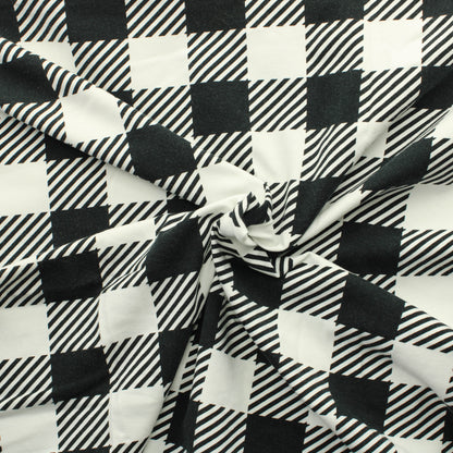Mustavalko ruudullinen Trikoo - Pala