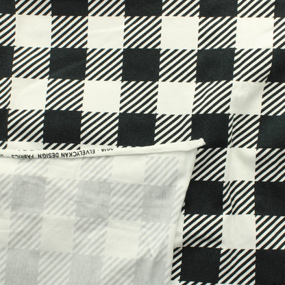 Mustavalko ruudullinen Trikoo - Pala