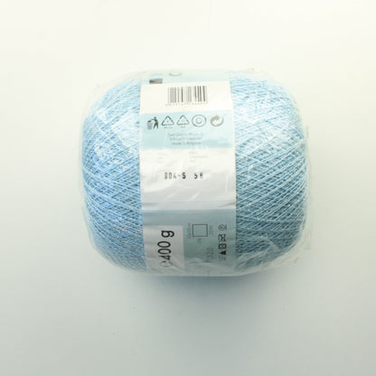 Zettl King Brilliant glitter-effect crochet thread - Vaaleansininen ja hopea