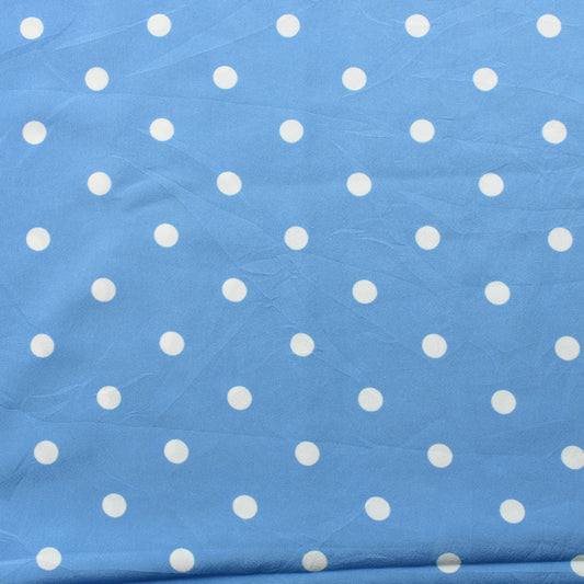 Sininen Pallokuvioinen Vaatetuskangas - Palapaketti