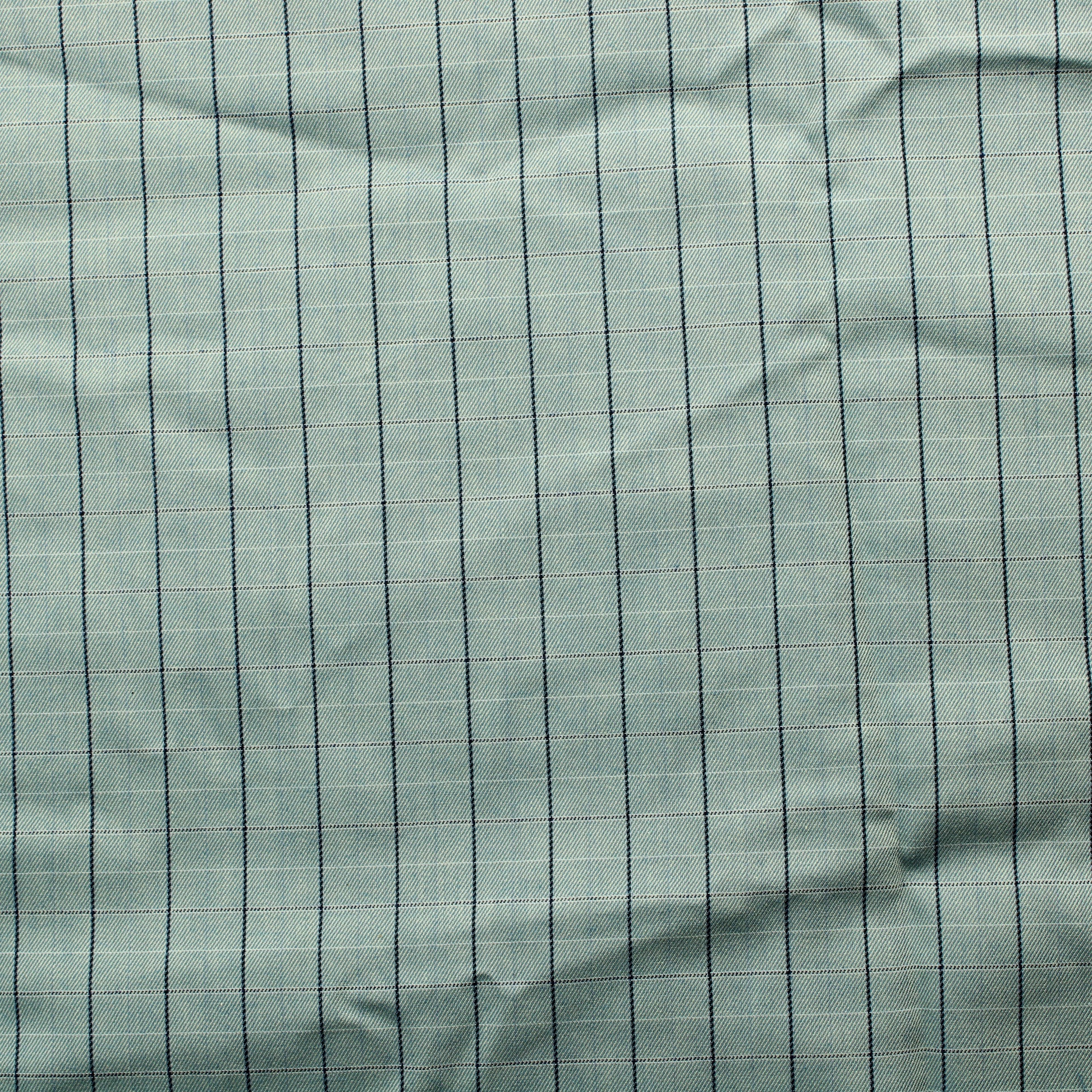 Siniharmaa ruudullinen Verhokangas - Pala