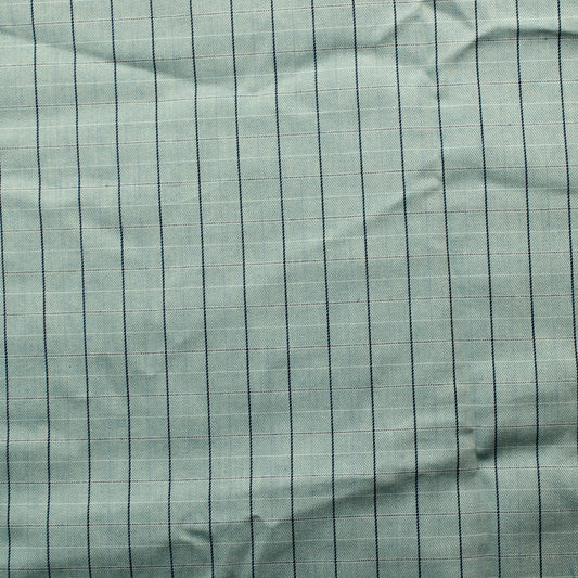 Siniharmaa ruudullinen Verhokangas - Pala