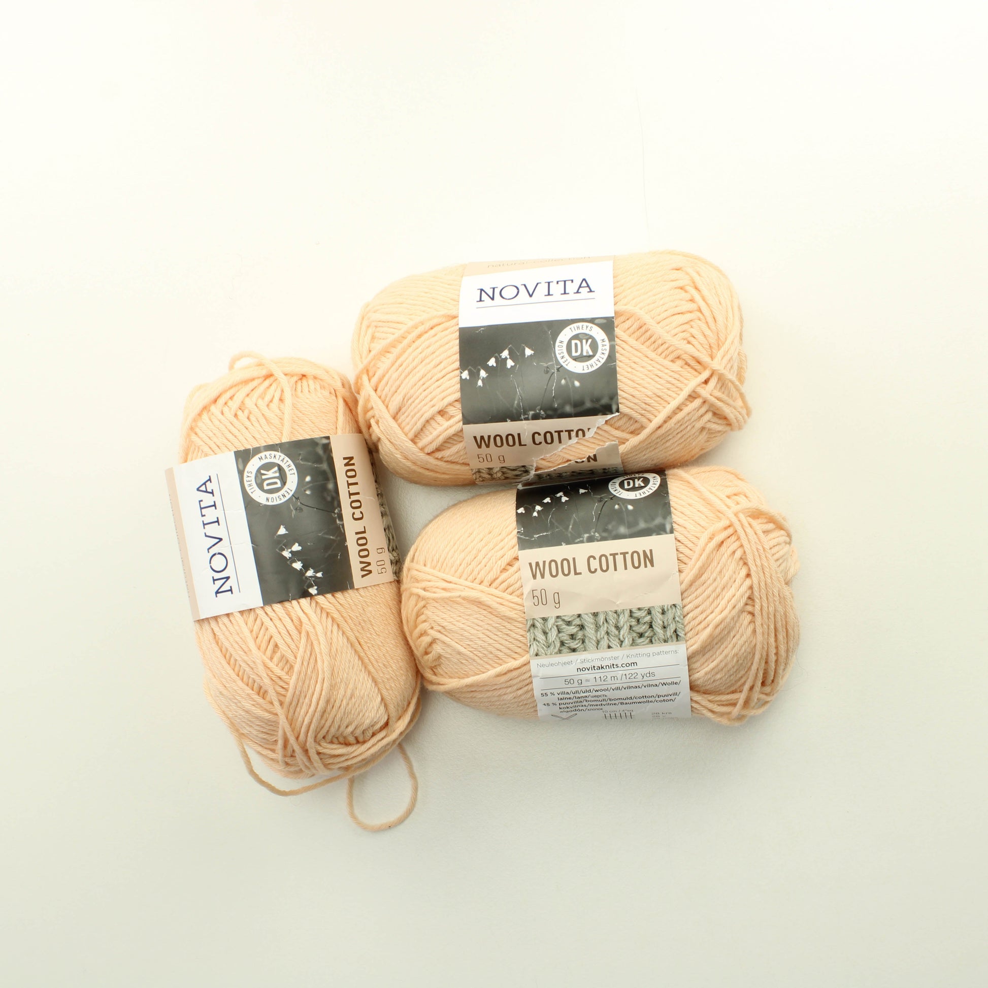 Novita Wool Cotton - 602 Lankapussi 228 (150g)