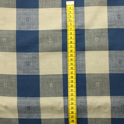 Ruudullinen pikkukukka Puuvilla - Pala