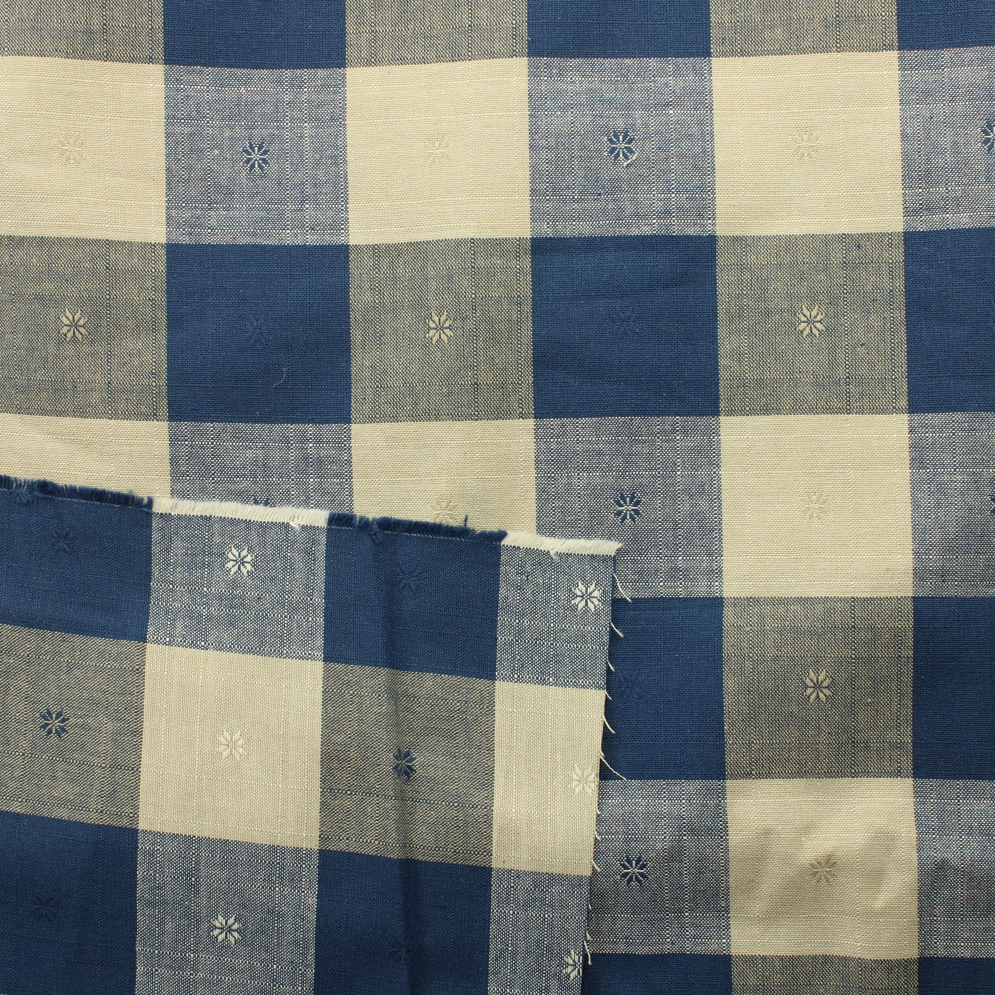 Ruudullinen pikkukukka Puuvilla - Pala