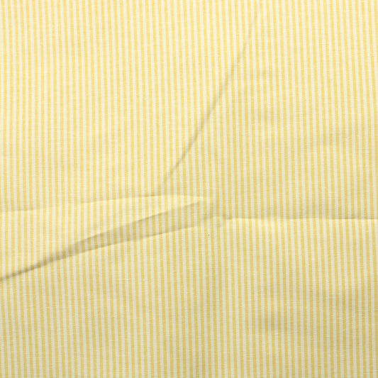 Keltavalko raidallinen Puuvillasekoite - Pala