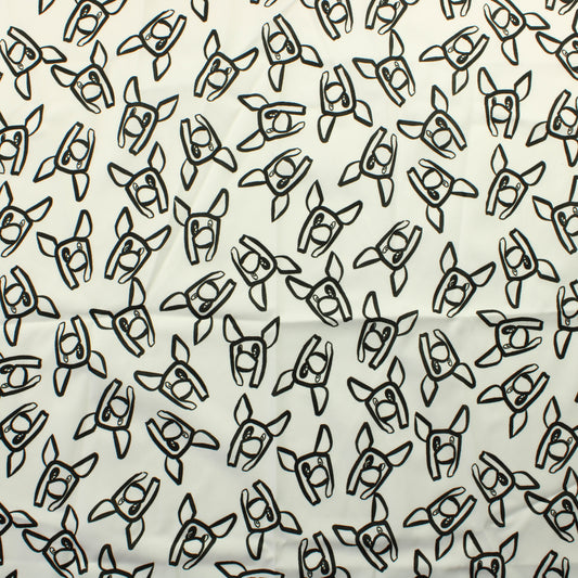 Mustavalkoinen Pul-kangas - Palapaketti