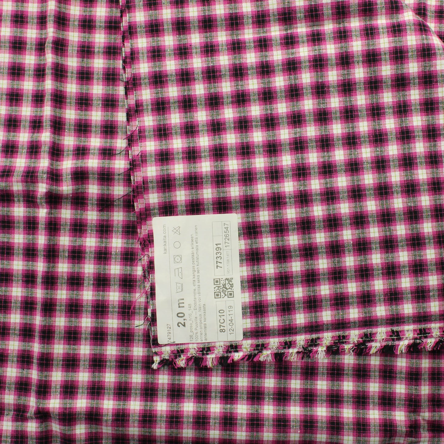 Kankaita.com Ruudullinen Puuvilla - Pala