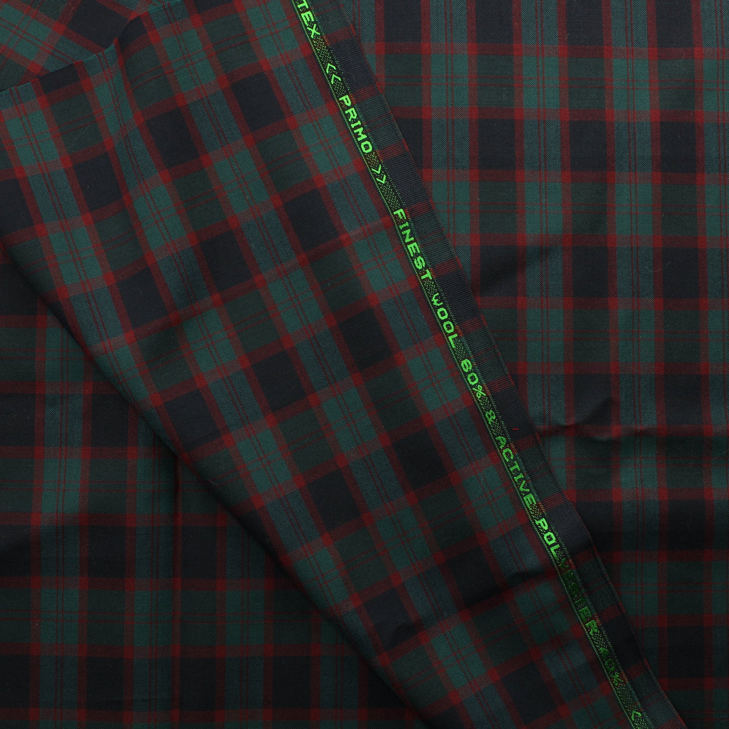 Ruudullinen Villasekoitekangas - Pala