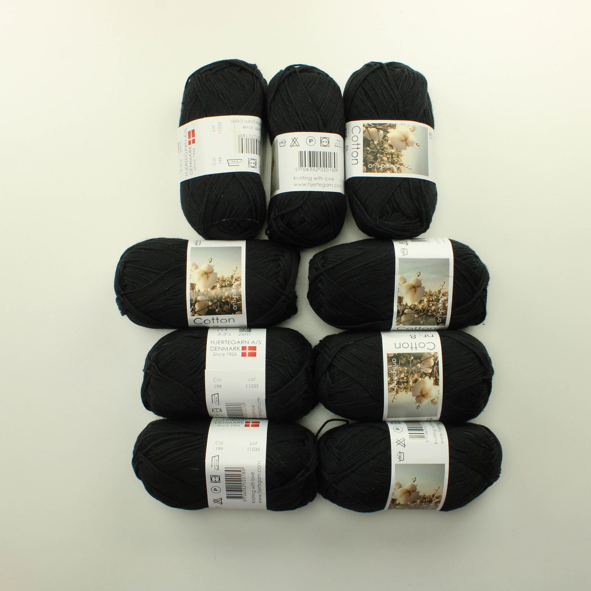 Hjertegarn Cotton nr.8 - 199 Lankapussi 360 (450g)