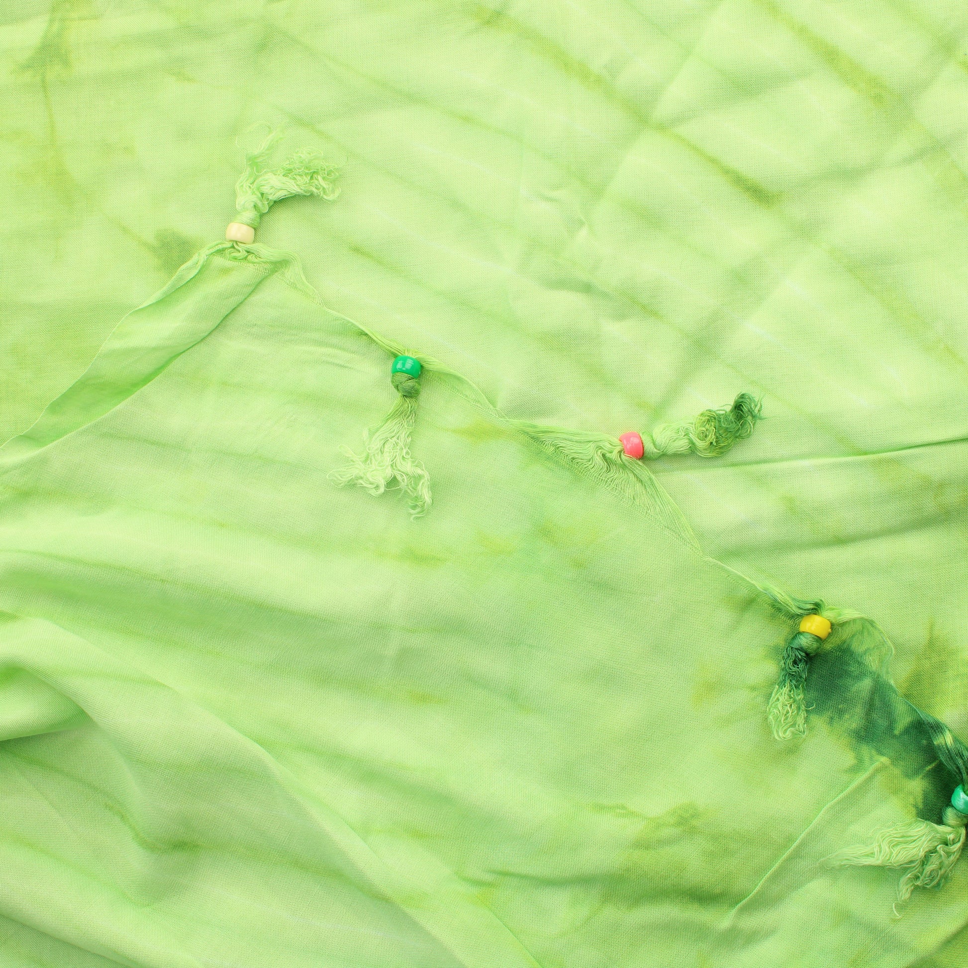 Vihreä Batiikkivärjätty Puuvillahuihi - Pala