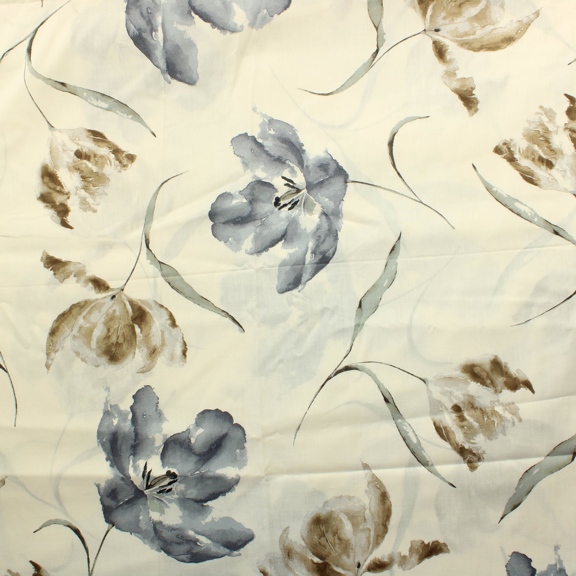 Tulppaanit Ohut Puuvillasekoitesatiini - Pala