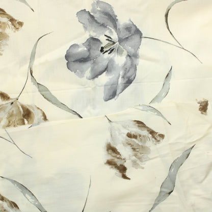 Tulppaanit Ohut Puuvillasekoitesatiini - Pala