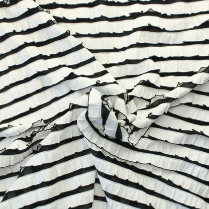 Mustavalkoinen Vaatetuskangas - Pala