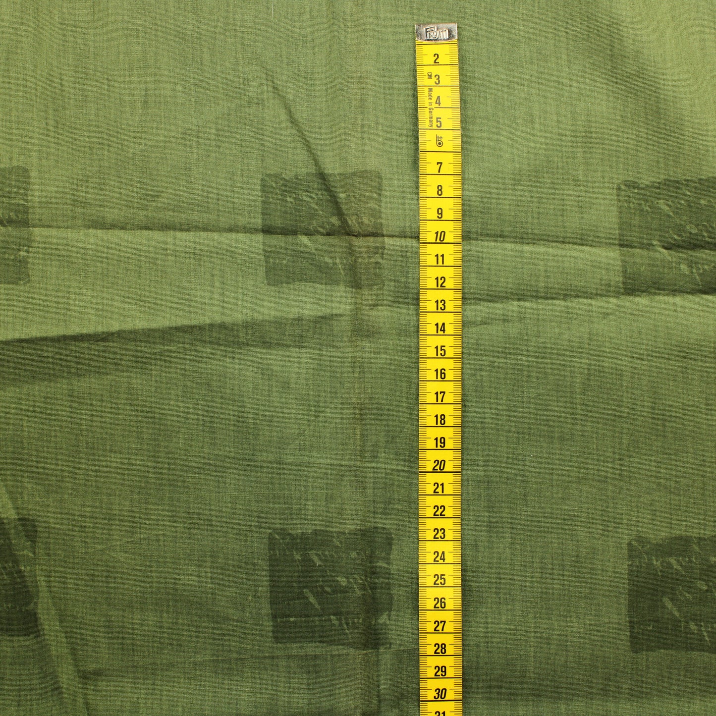 Vihreä neliökuvioinen Puuvillasekoite - Pala