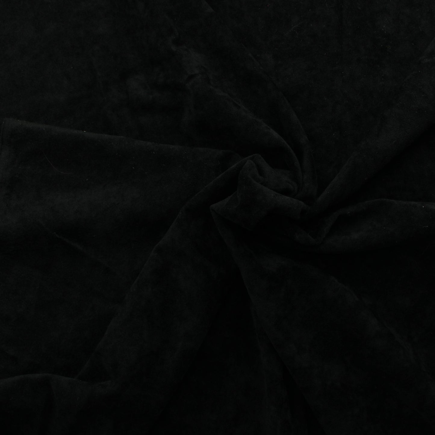 Musta Ohut Tekokuituinen Sametti - Pala