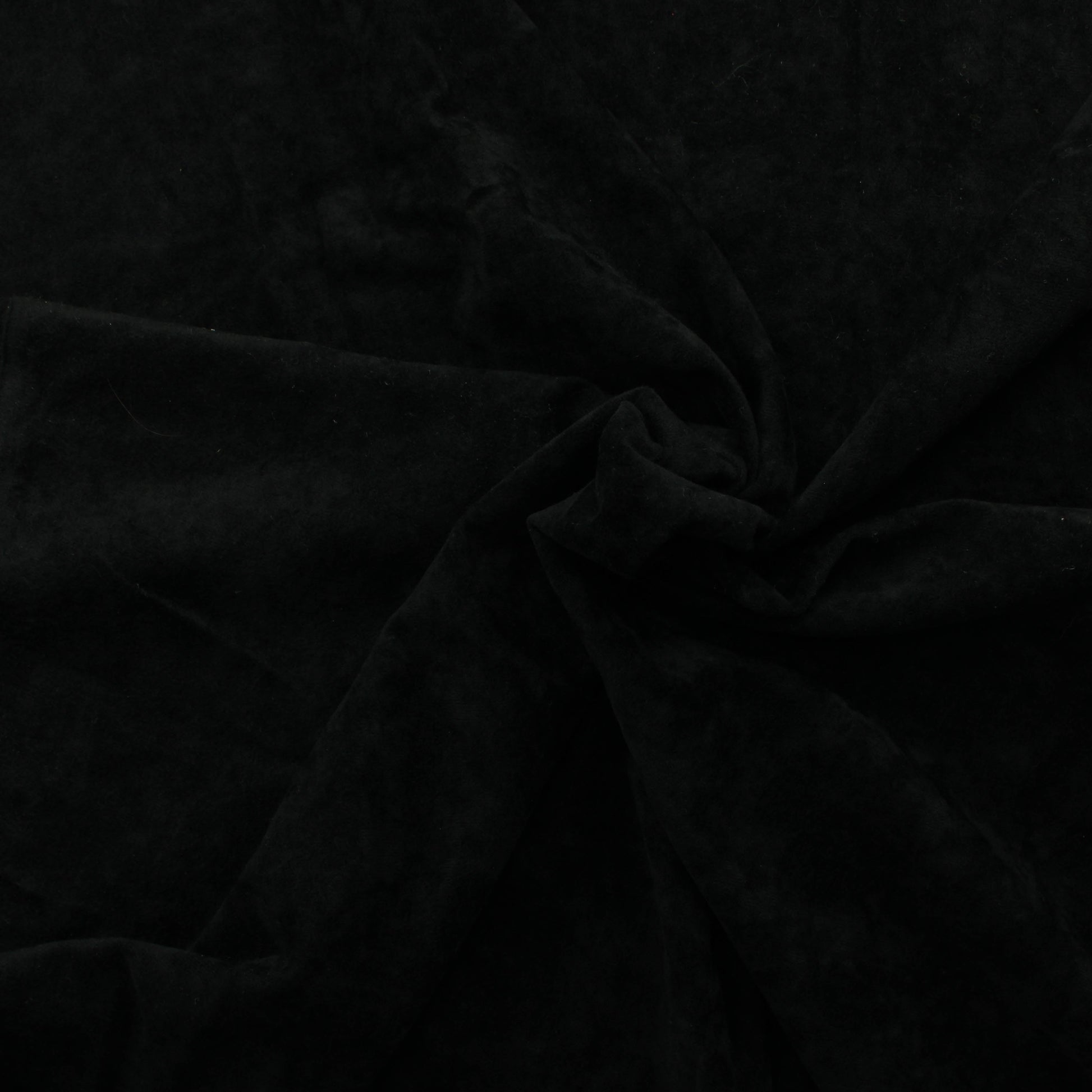 Musta Ohut Tekokuituinen Sametti - Pala