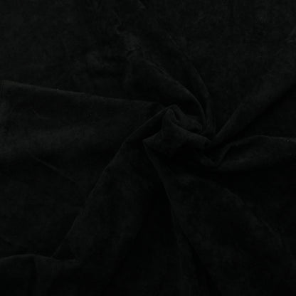 Musta Ohut Tekokuituinen Sametti - Pala