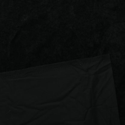 Musta Ohut Tekokuituinen Sametti - Pala