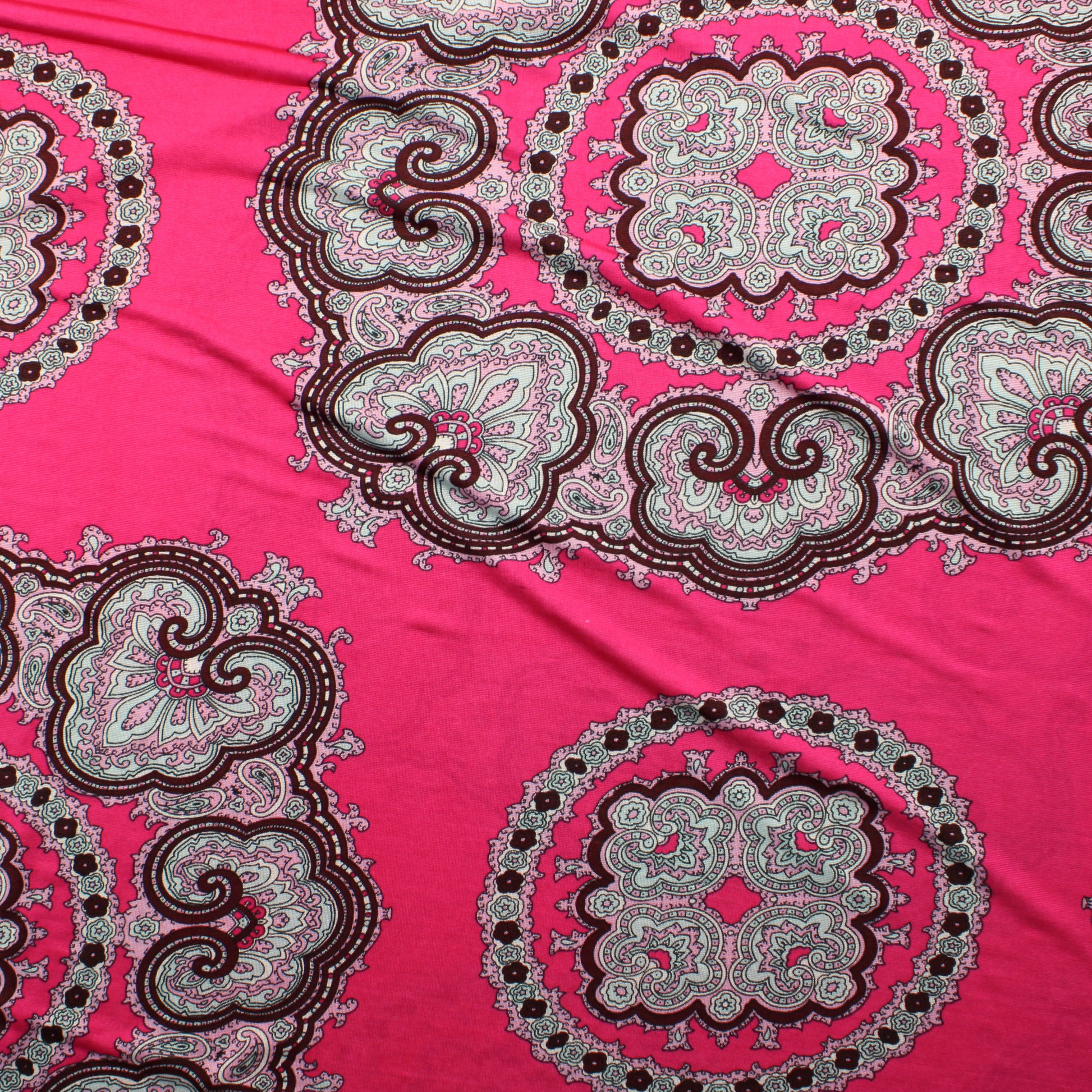 Pinkki kuviollinen Ohut Neulos - Pala