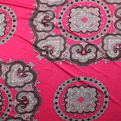 Pinkki kuviollinen Ohut Neulos - Pala