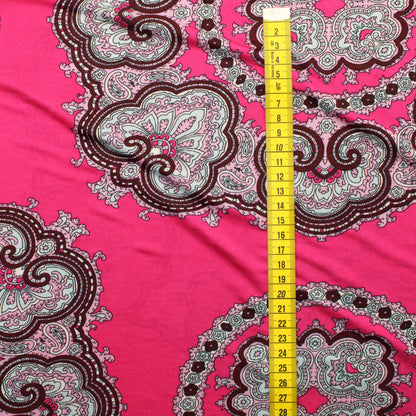 Pinkki kuviollinen Ohut Neulos - Pala