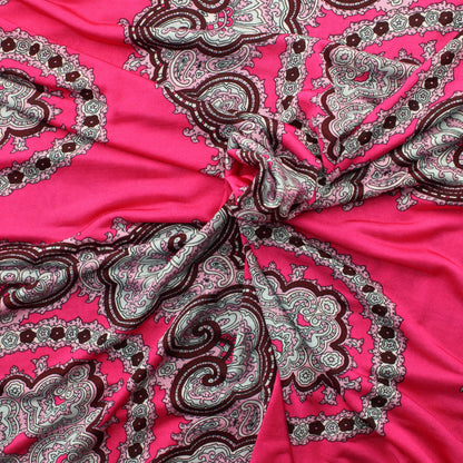 Pinkki kuviollinen Ohut Neulos - Pala