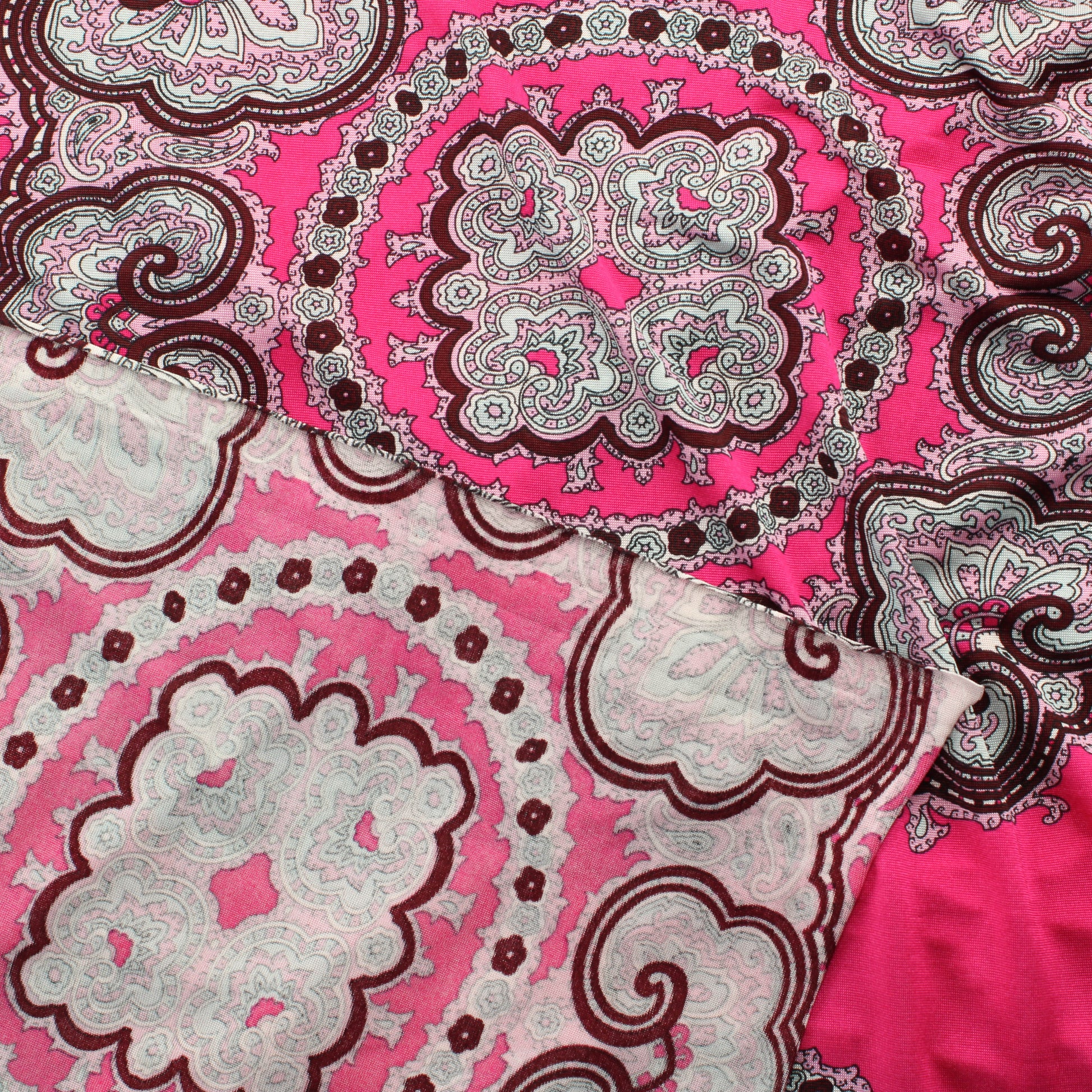 Pinkki kuviollinen Ohut Neulos - Pala