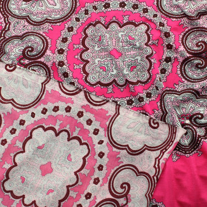 Pinkki kuviollinen Ohut Neulos - Pala