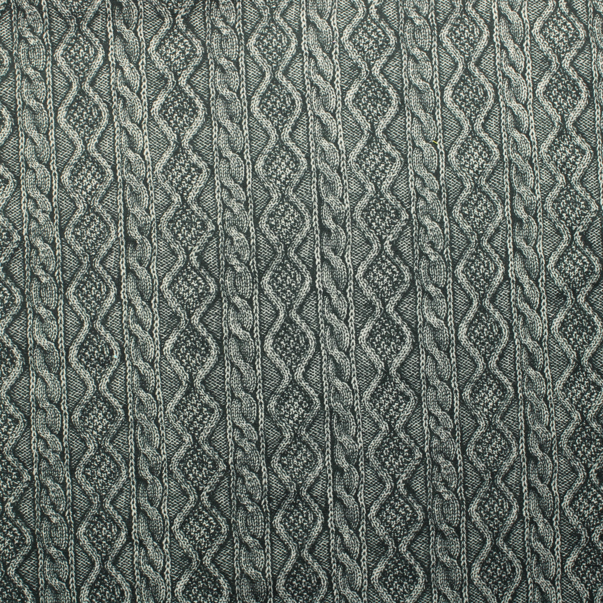 Tummanharmaa neuloskuvioinen Tekokuituinen Neulos - Pala