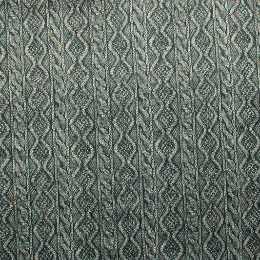 Tummanharmaa neuloskuvioinen Tekokuituinen Neulos - Pala