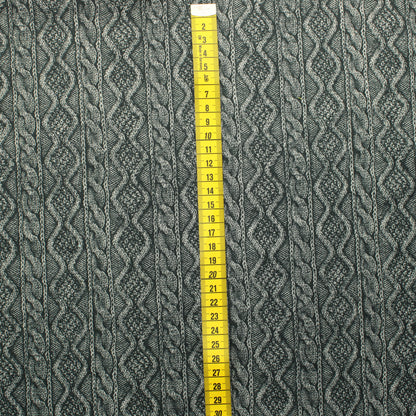 Tummanharmaa neuloskuvioinen Tekokuituinen Neulos - Pala