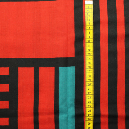 Viiva ja laatikkokuvioinen Verhokangas - Pala