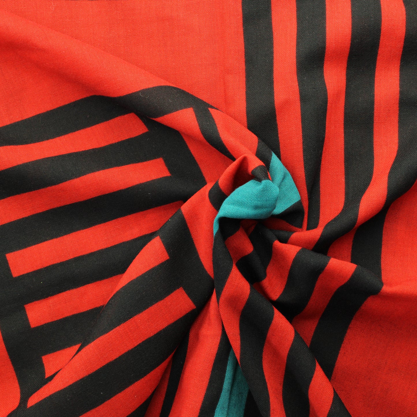 Viiva ja laatikkokuvioinen Verhokangas - Pala